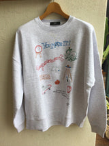 marble SUD(マーブルシュッド）EMB rakugaki LONG SWEAT
