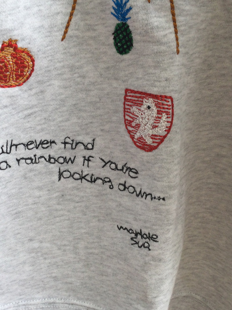 marble SUD(マーブルシュッド）EMB rakugaki LONG SWEAT
