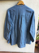 新着 marble SUD(マーブルシュッド) ダンガリーレースシャツ