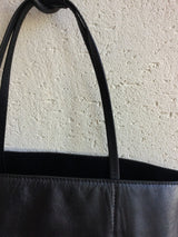 Le ONDE(ルオンド) レザー横長スクエアトートバッグ