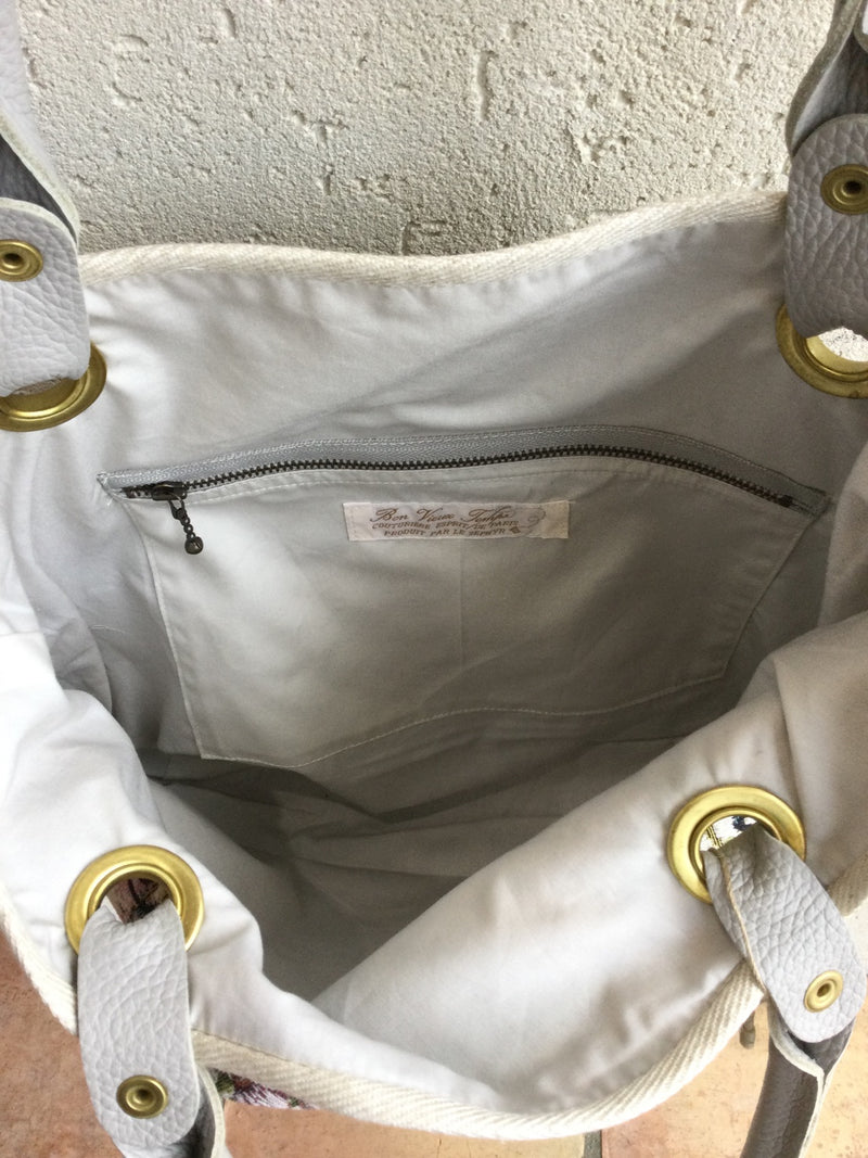 新着 Bon vieux Temps(ボンヴュータン) ゴブラン風ジャガードバッグ