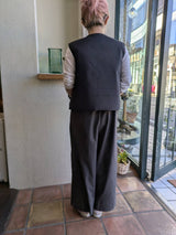 miffew(ミフュー) COLLARLESS DOWN VEST