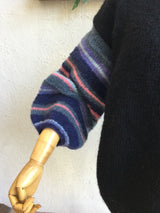marble SUD(マーブルシュッド) ボーダースリーブ プルオーバーニット