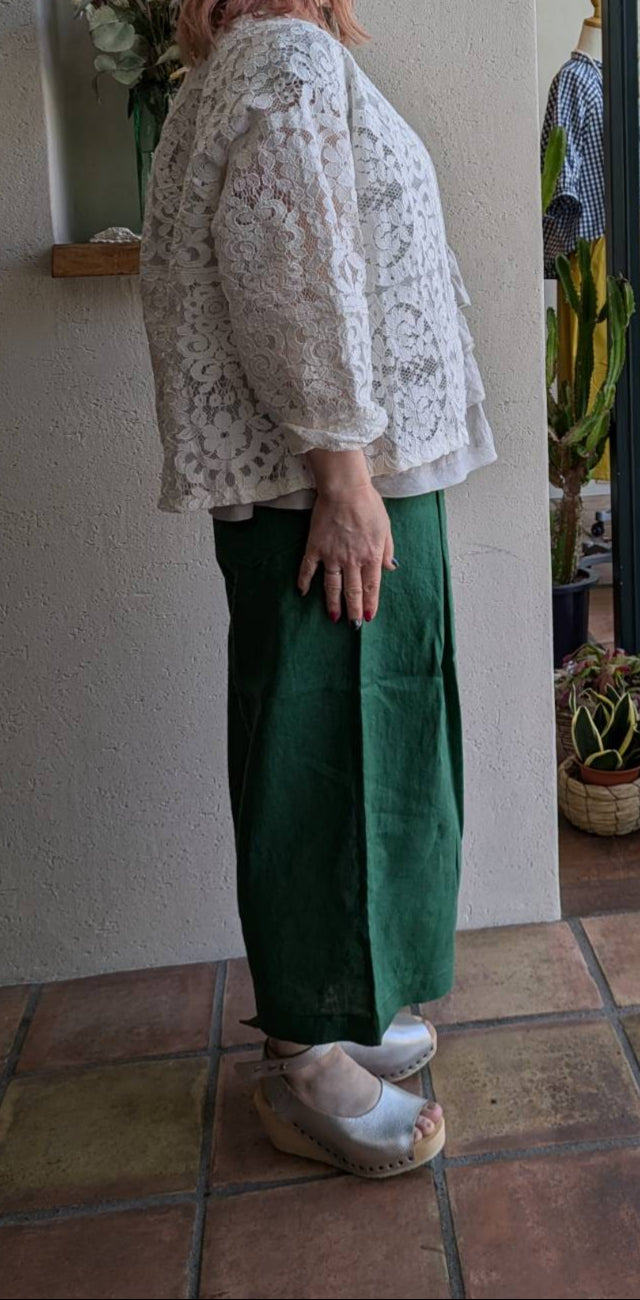 FABRIQUE en planete terre(ファブリケアンプラネテール) French Linen skants