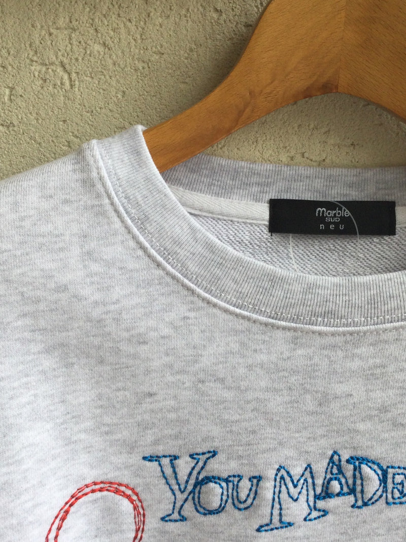 marble SUD(マーブルシュッド）EMB rakugaki LONG SWEAT
