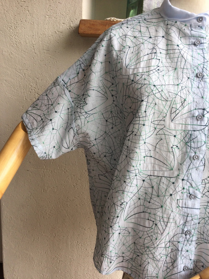 marble SUD(マーブルシュッド) EMB swan プチカラーブラウス
