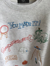 marble SUD(マーブルシュッド）EMB rakugaki LONG SWEAT