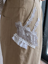 新着 marble SUD(マーブルシュッド) フリルラッコ CHINO