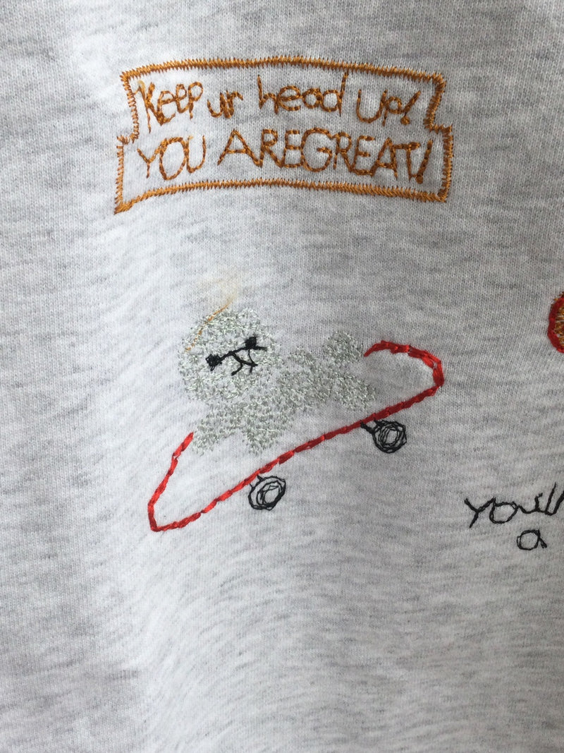 marble SUD(マーブルシュッド）EMB rakugaki LONG SWEAT