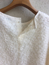 新着 STELLA CIFFON(ステラシフォン) Sheer cut jq blouse