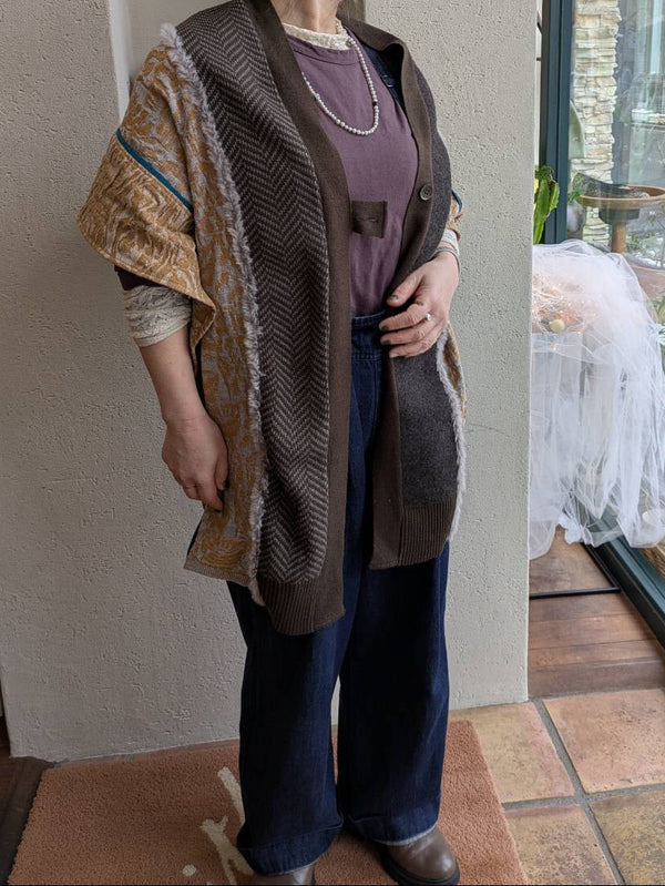 新着 tsukinowa(ツキノワ) ジャガードストールマフラー