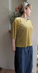 新着 STELLA CIFFON(ステラシフォン) Velour light tricot Tee