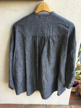 新着 marble SUD(マーブルシュッド) ダンガリーレースシャツ