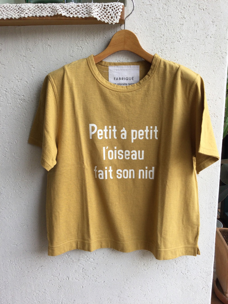 FABRIQUE en planete terre(ファブリケアンプラネテール) クルーネックワイドベーシックＴシャツ