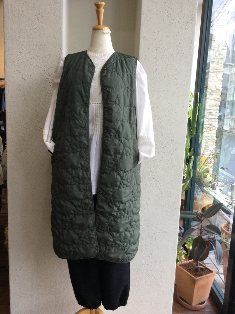 marble sud(マーブルシュッド）Bearキルトロングベスト